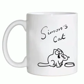 Прикольные кружки: simons Cat (хозяин кушать)